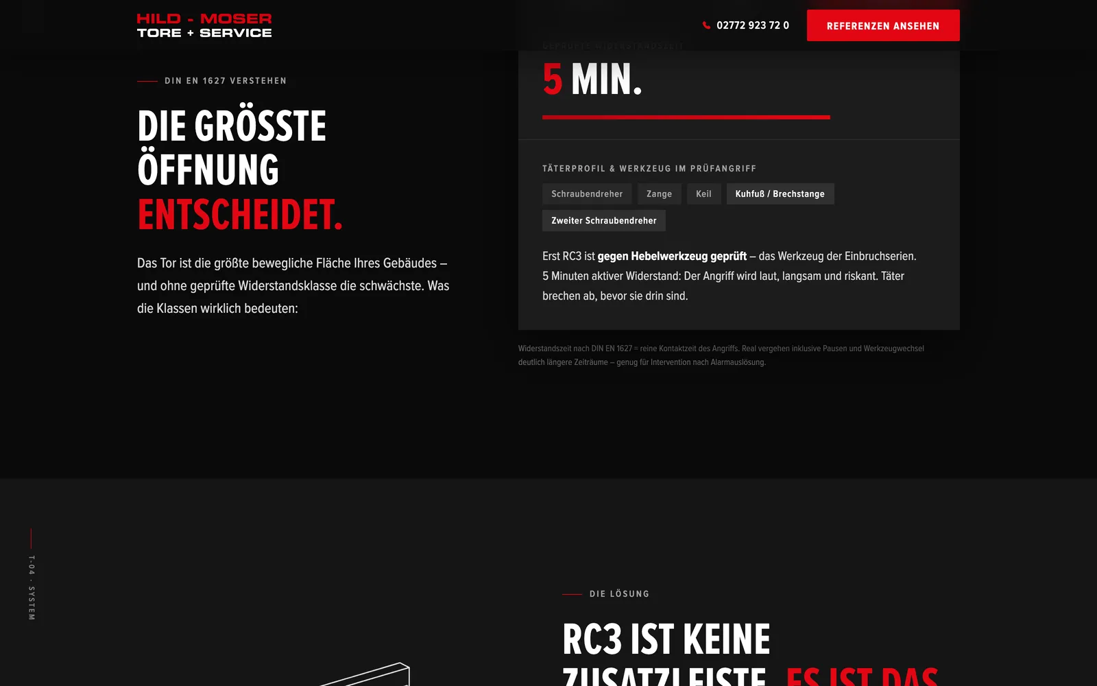 Landingpage Einbruchschutz RC3
