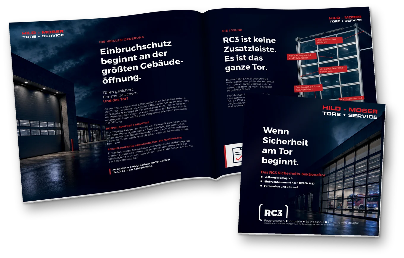 Broschüre RC3 Sicherheits-Sektionaltor
